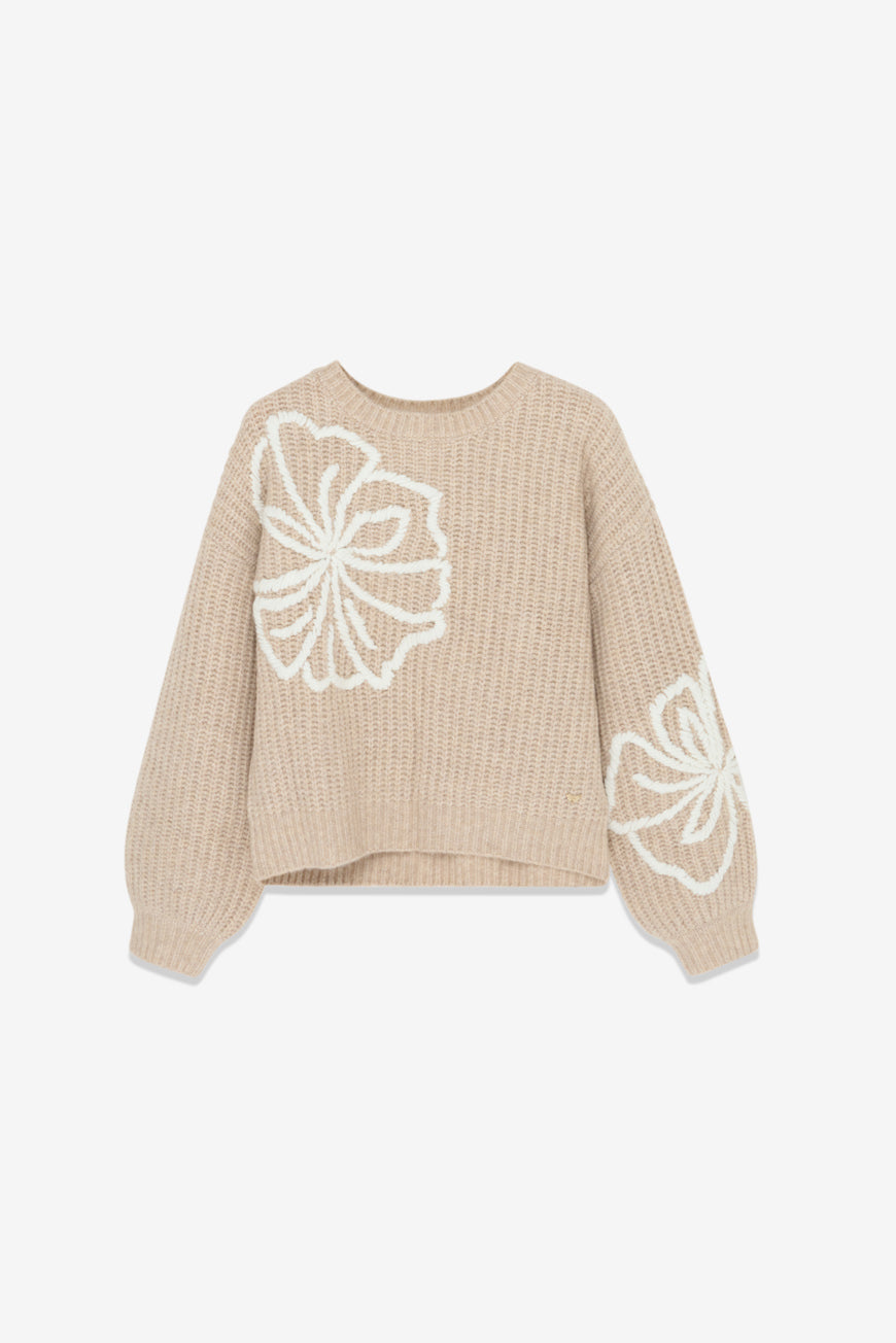 PULL MOTIF FLOWERS MELIANA