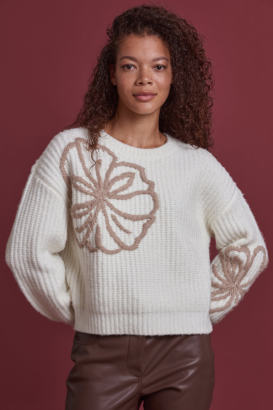 PULL MOTIF FLOWERS MELIANA