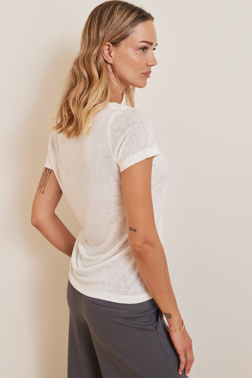 TEE SHIRT COL PAILLETE ARIANA
