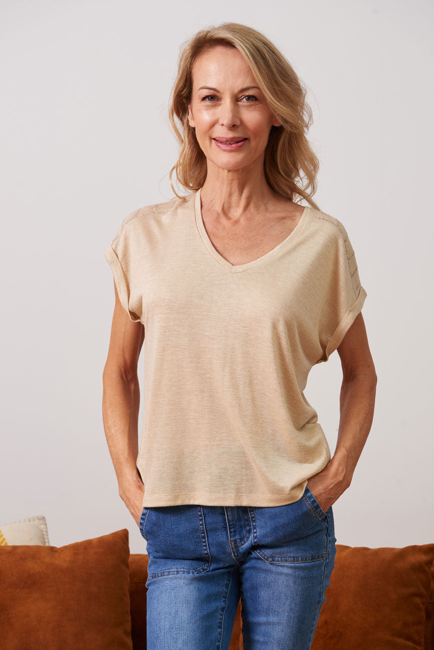 TEE SHIRT DERNA BEIGE