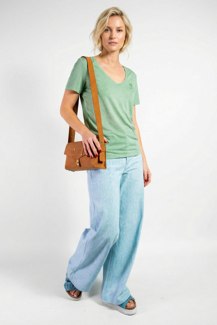 TEE SHIRT BRUNILDE ABSINTHE