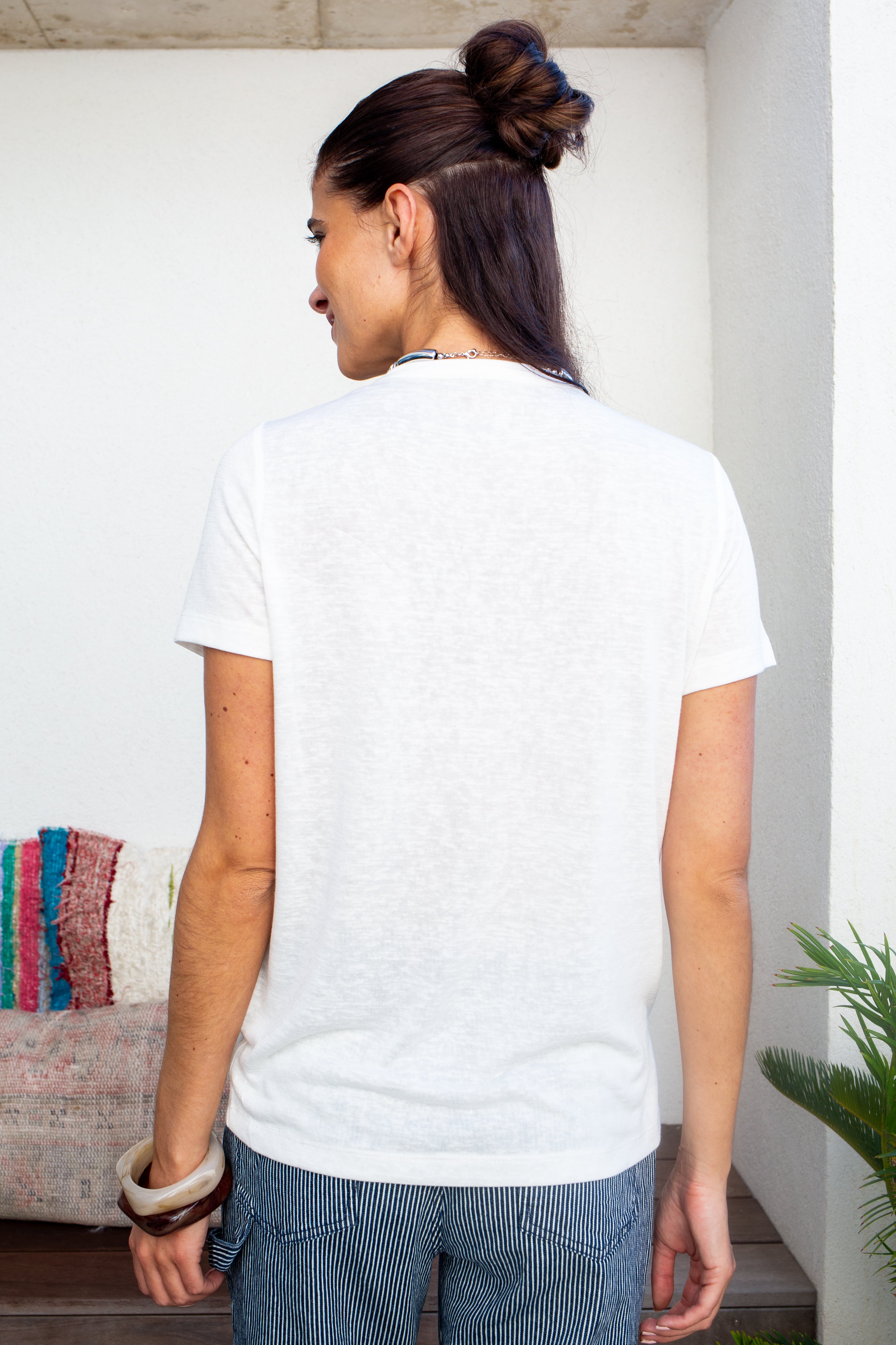 TEE SHIRT BRUNILDE BLANC