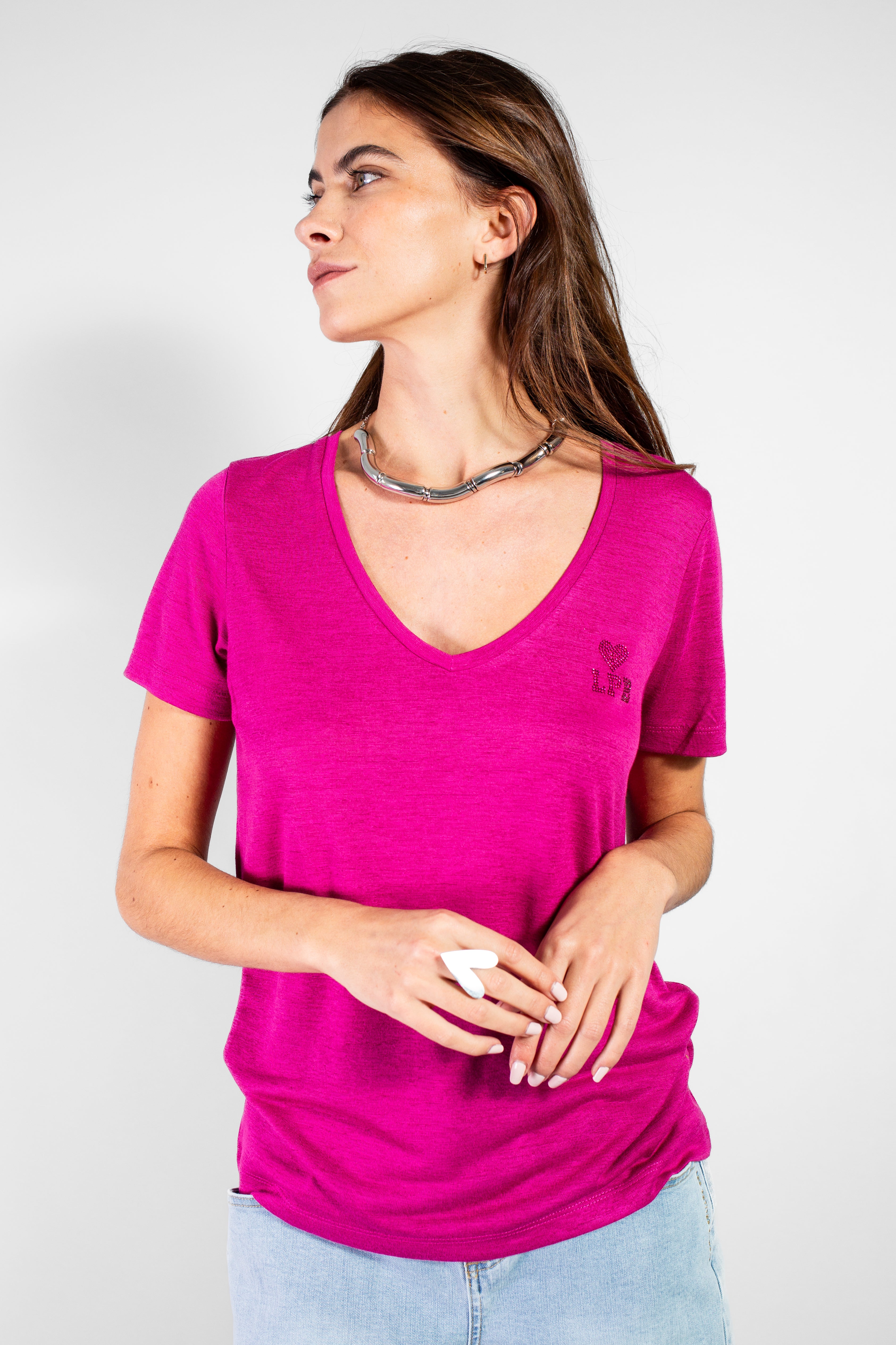 TEE SHIRT BRUNILDE FUCHSIA
