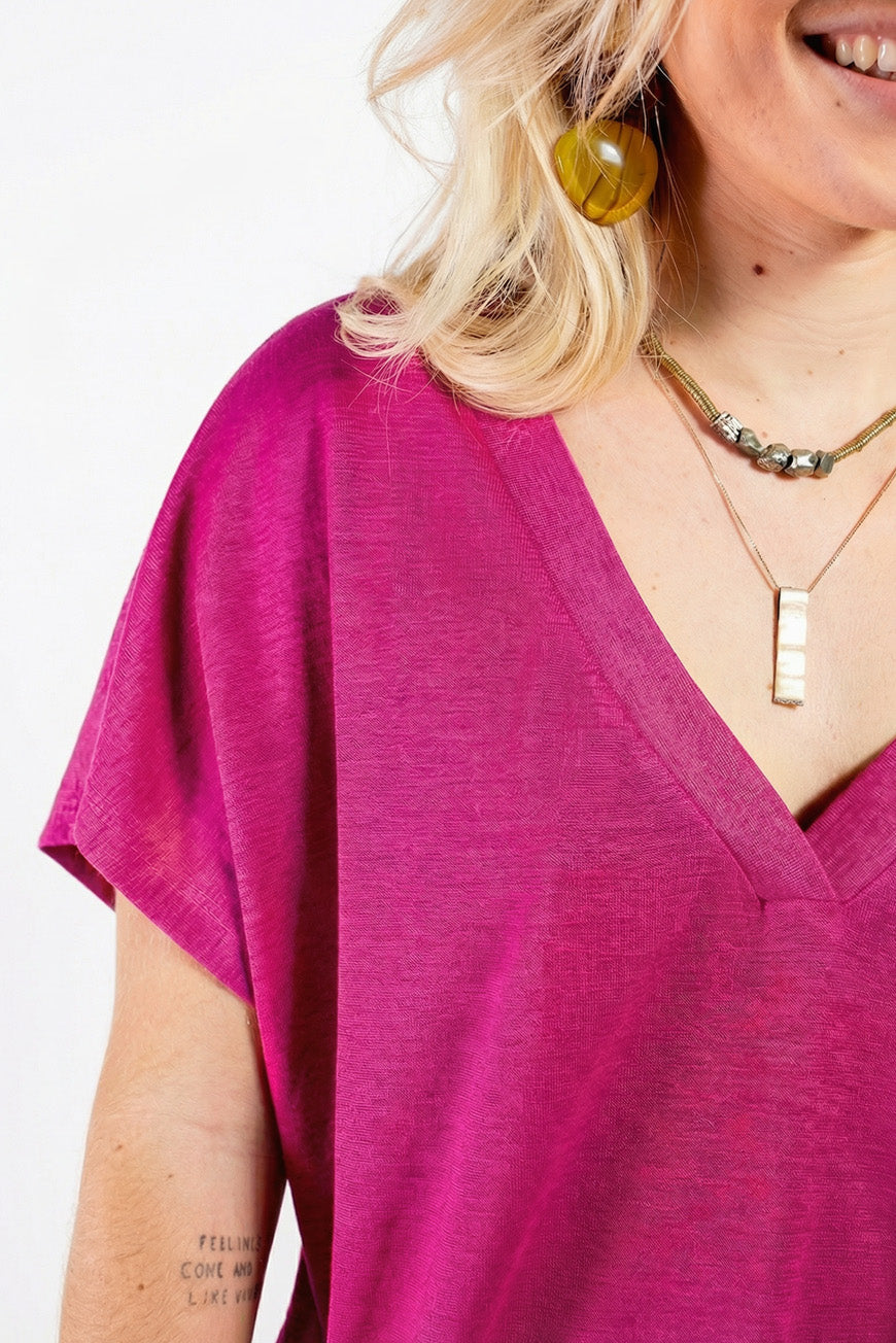 TEE SHIRT NAHILA FUCHSIA