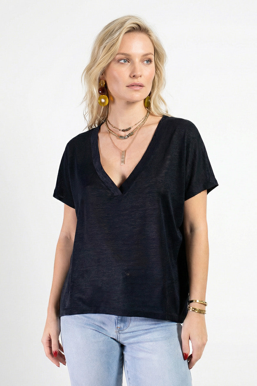 TEE SHIRT NAHILA NOIR