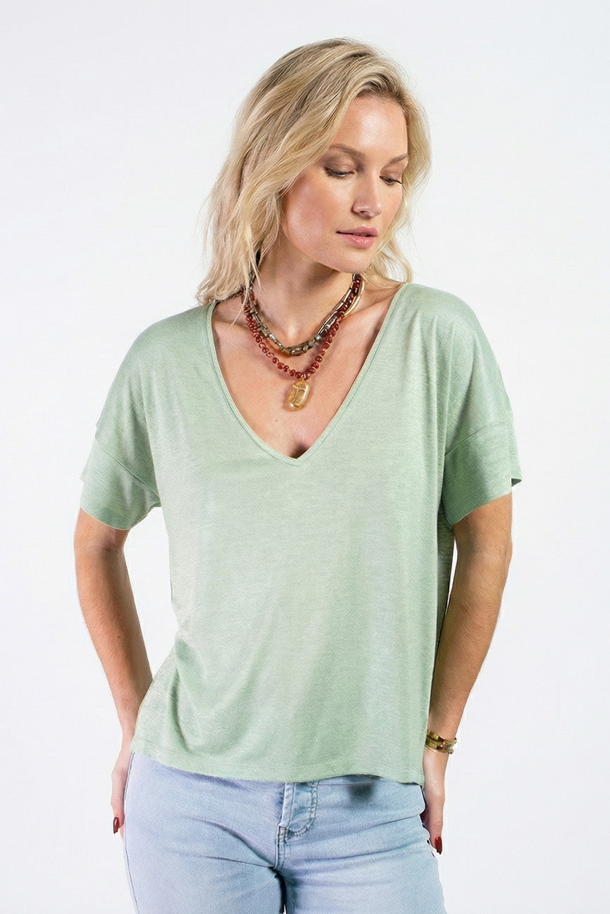 TEE SHIRT NALINE ABSINTHE