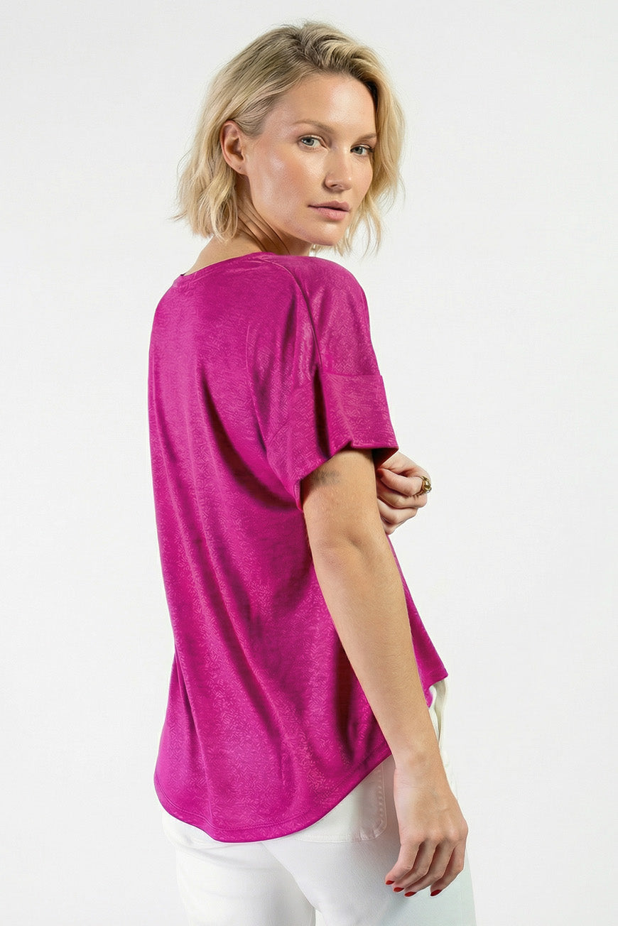 TEE SHIRT NALINE FUCHSIA
