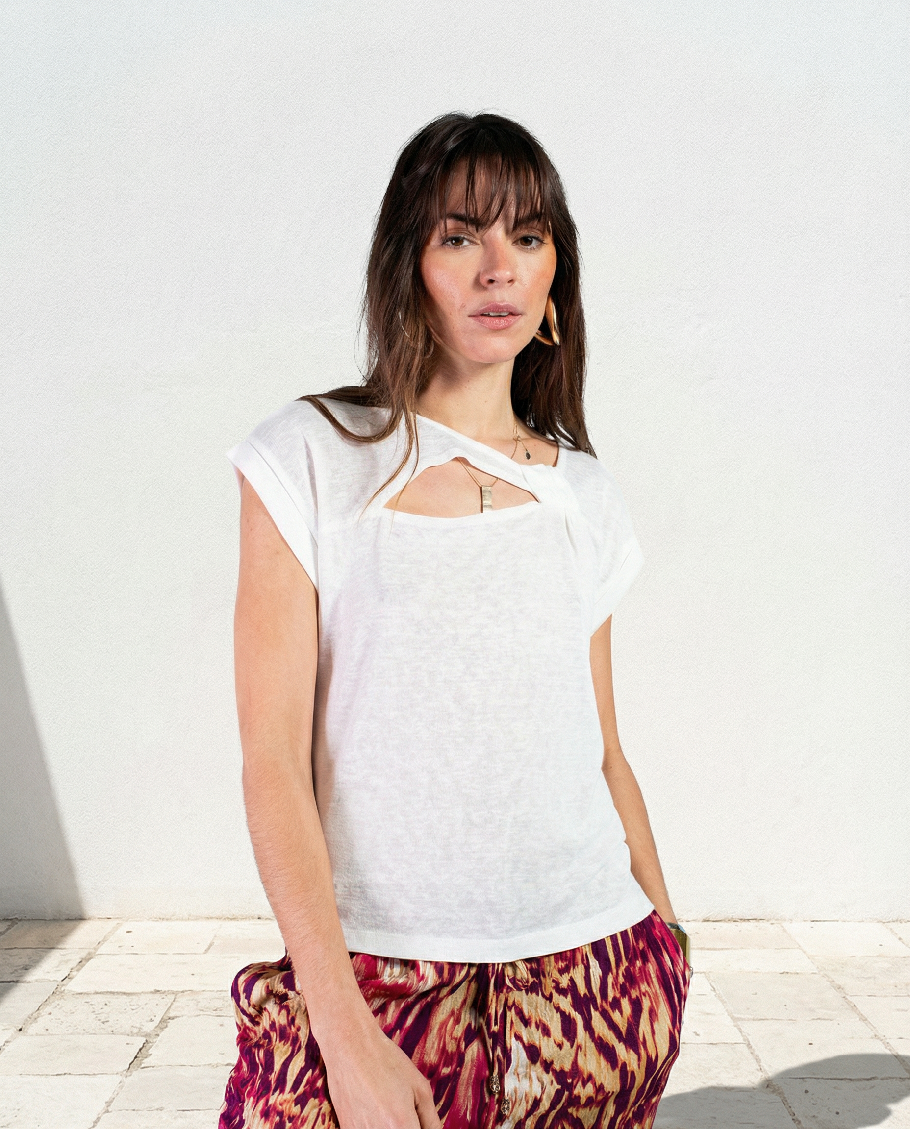 TEE SHIRT NEBIA BLANC