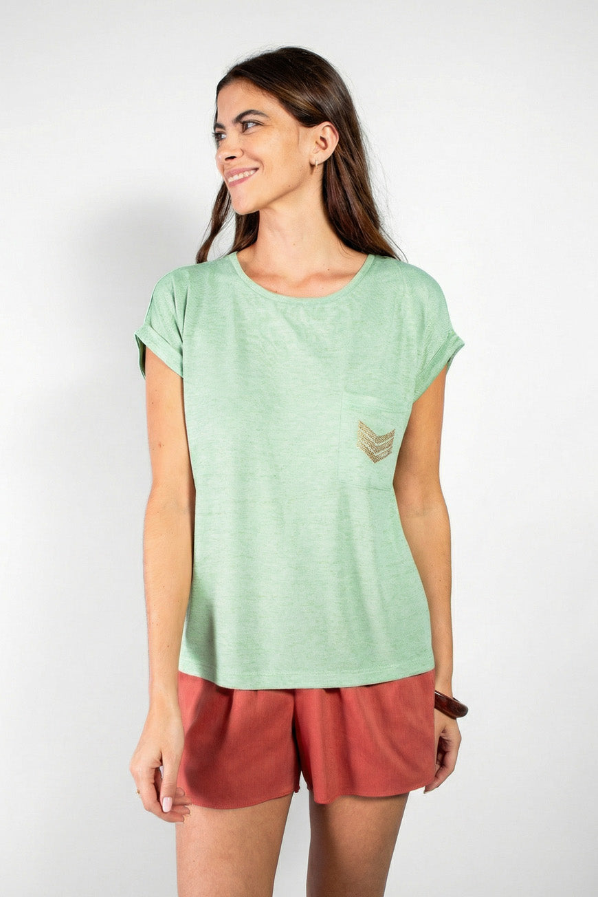 TEE SHIRT NOUMEA ABSINTHE