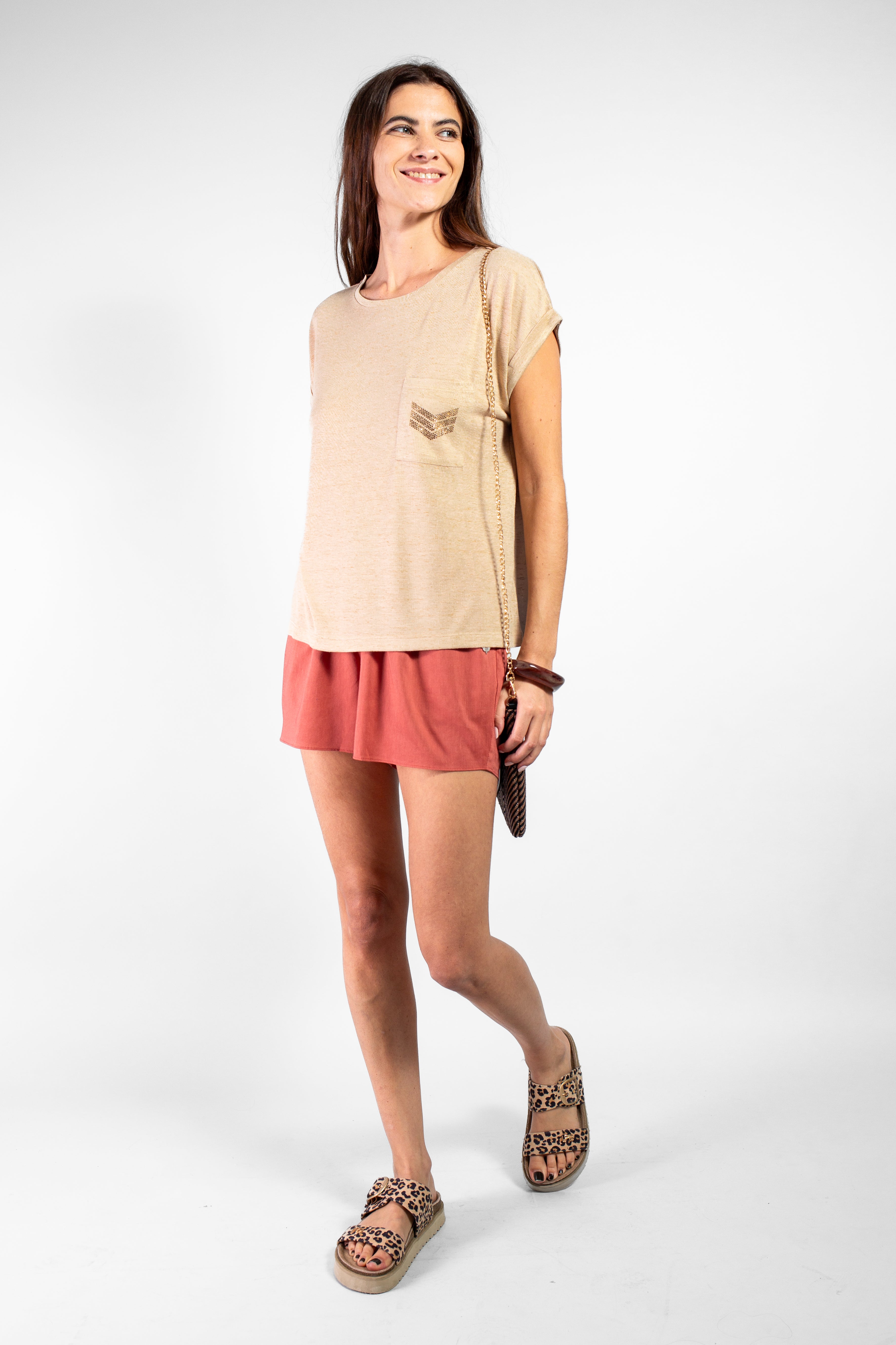 TEE SHIRT NOUMEA BEIGE