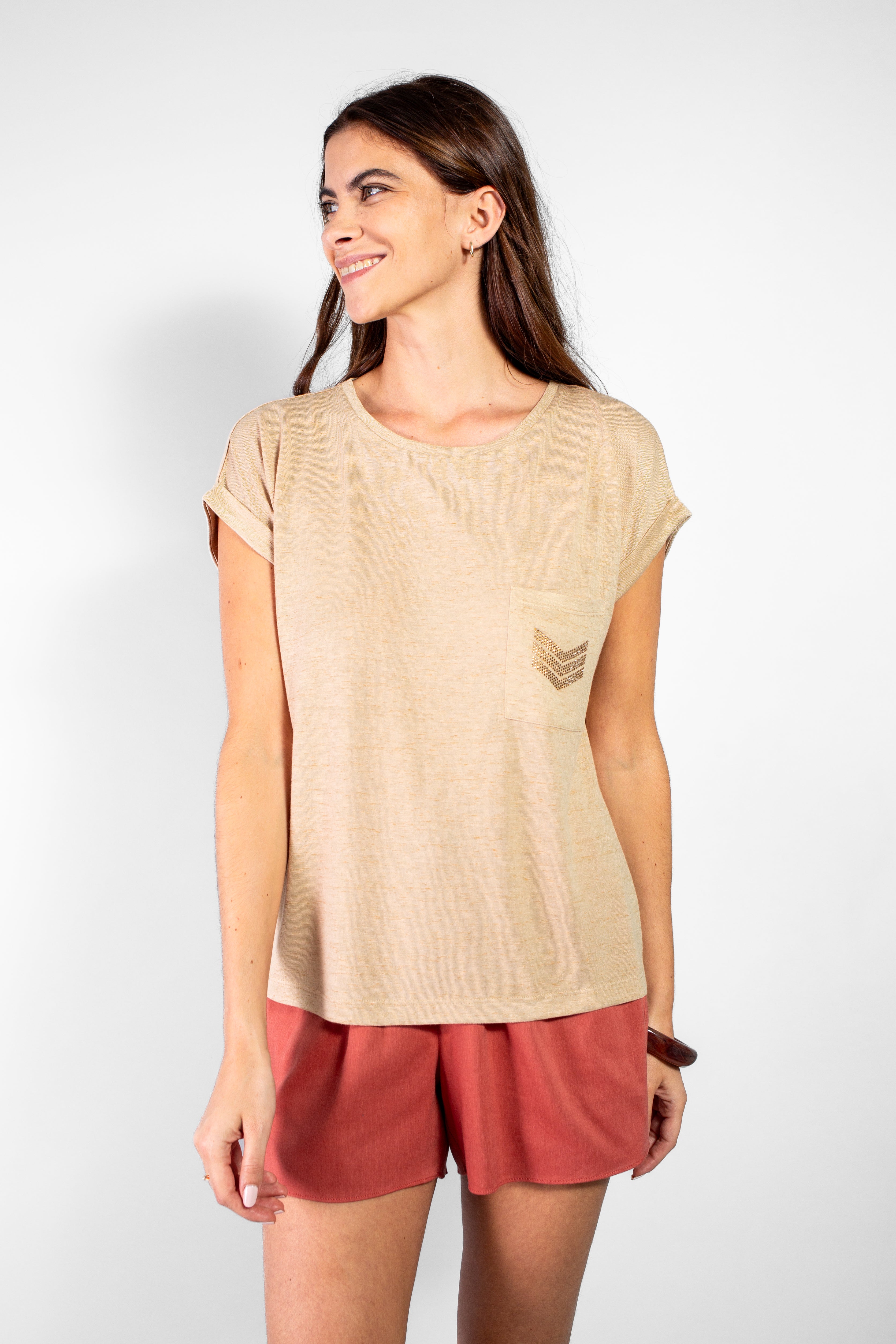 TEE SHIRT NOUMEA BEIGE