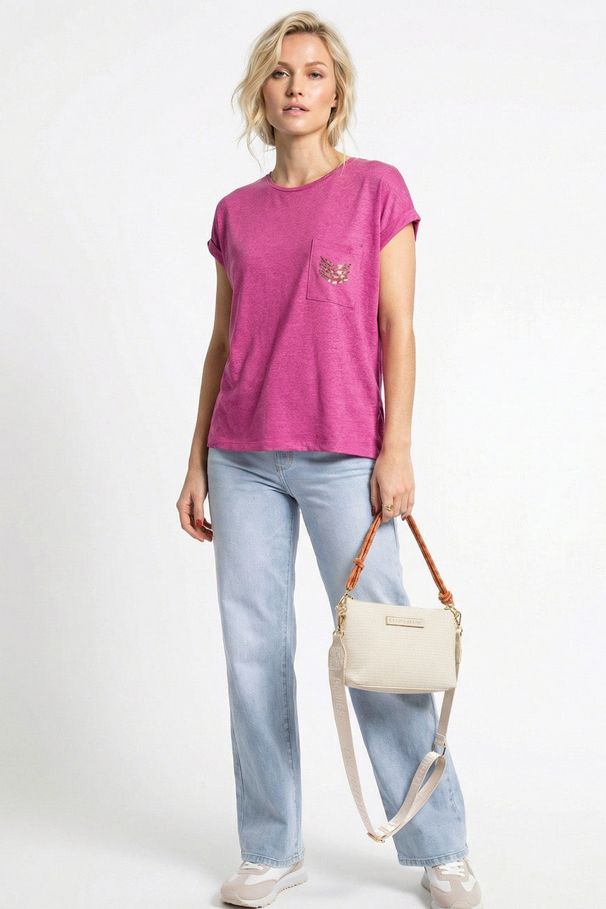 TEE SHIRT NOUMEA FUCHSIA