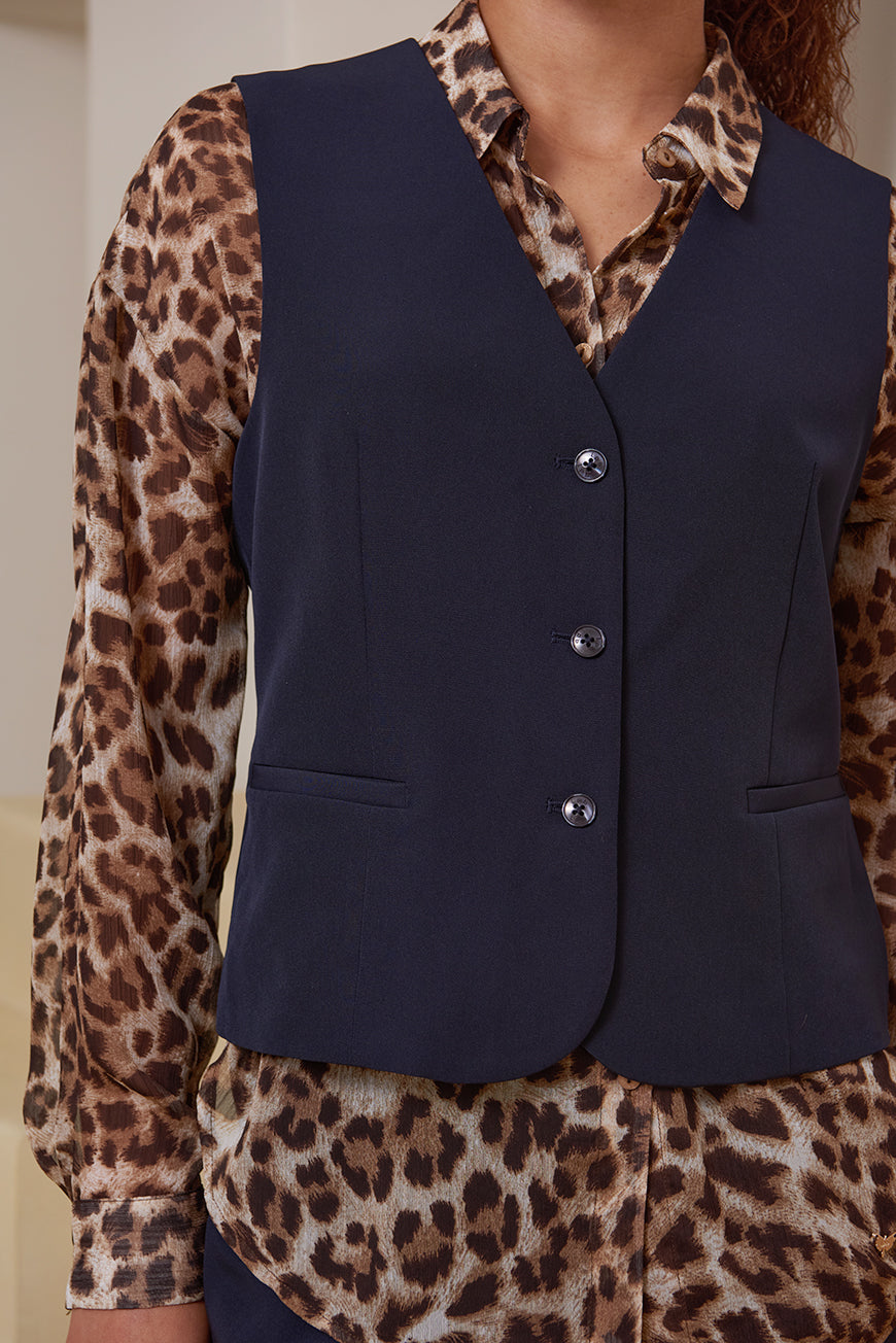 GILET DE COSTUME SANS MANCHE JESSIA