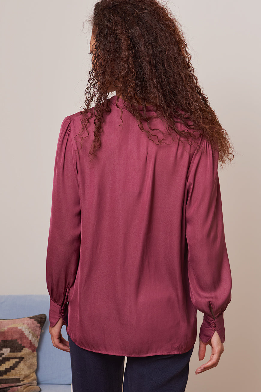 CHEMISE FLUIDE UNIE MINA