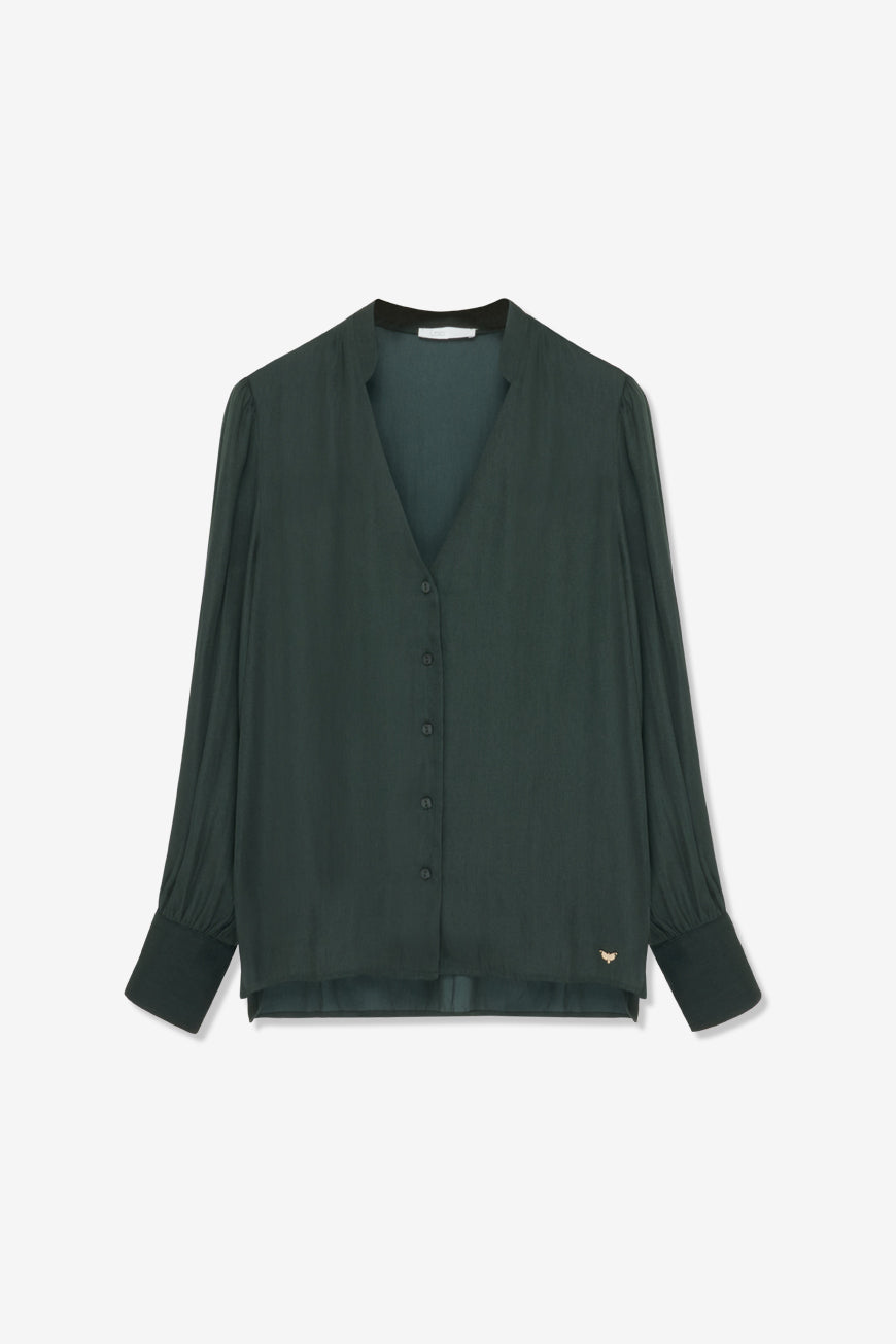 CHEMISE FLUIDE UNIE MINA