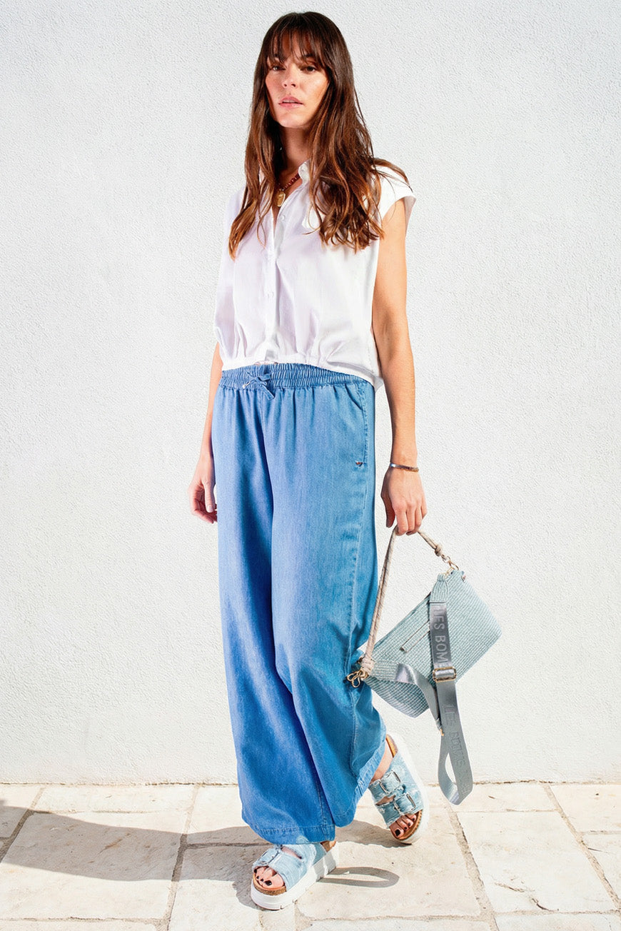 PANTALON DALIDA BLEU