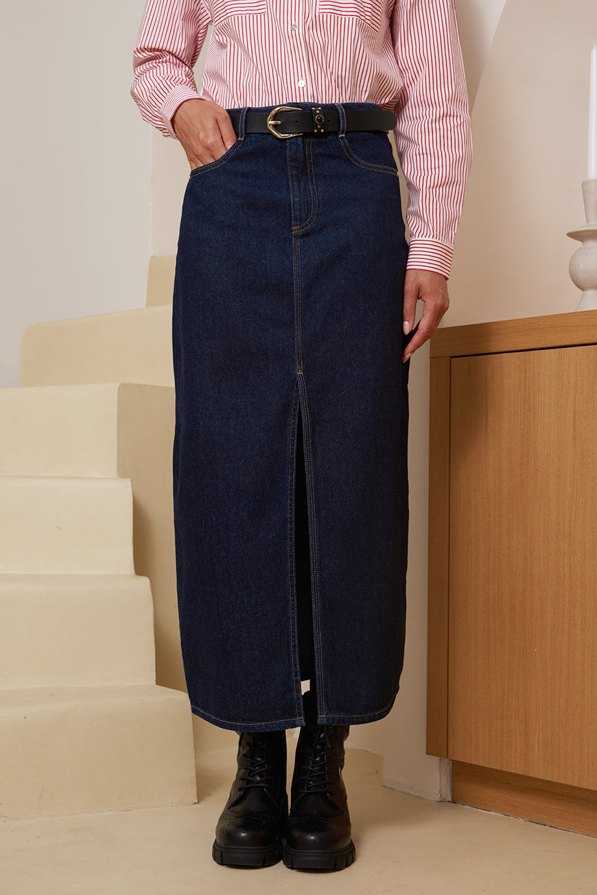 JUPE EN JEAN MATTIA BRUT