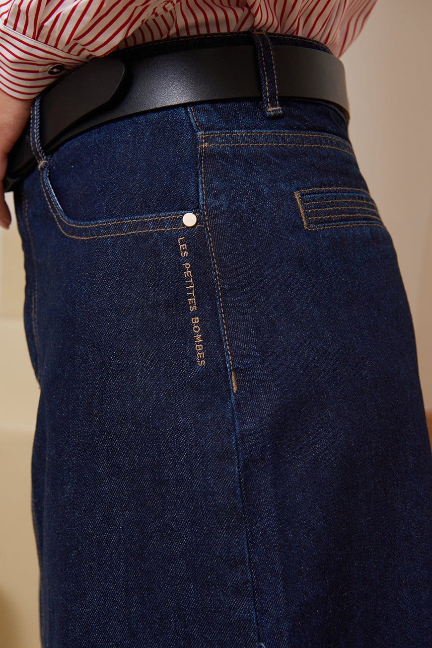 JUPE EN JEAN MATTIA BRUT