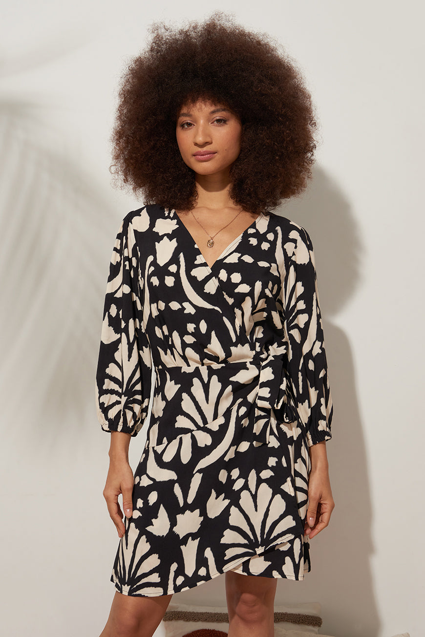 ROBE COURTE CACHE-CŒUR LUCILE