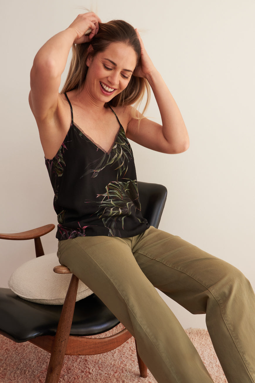 TOP ELAIA PRINT IMPERIAL