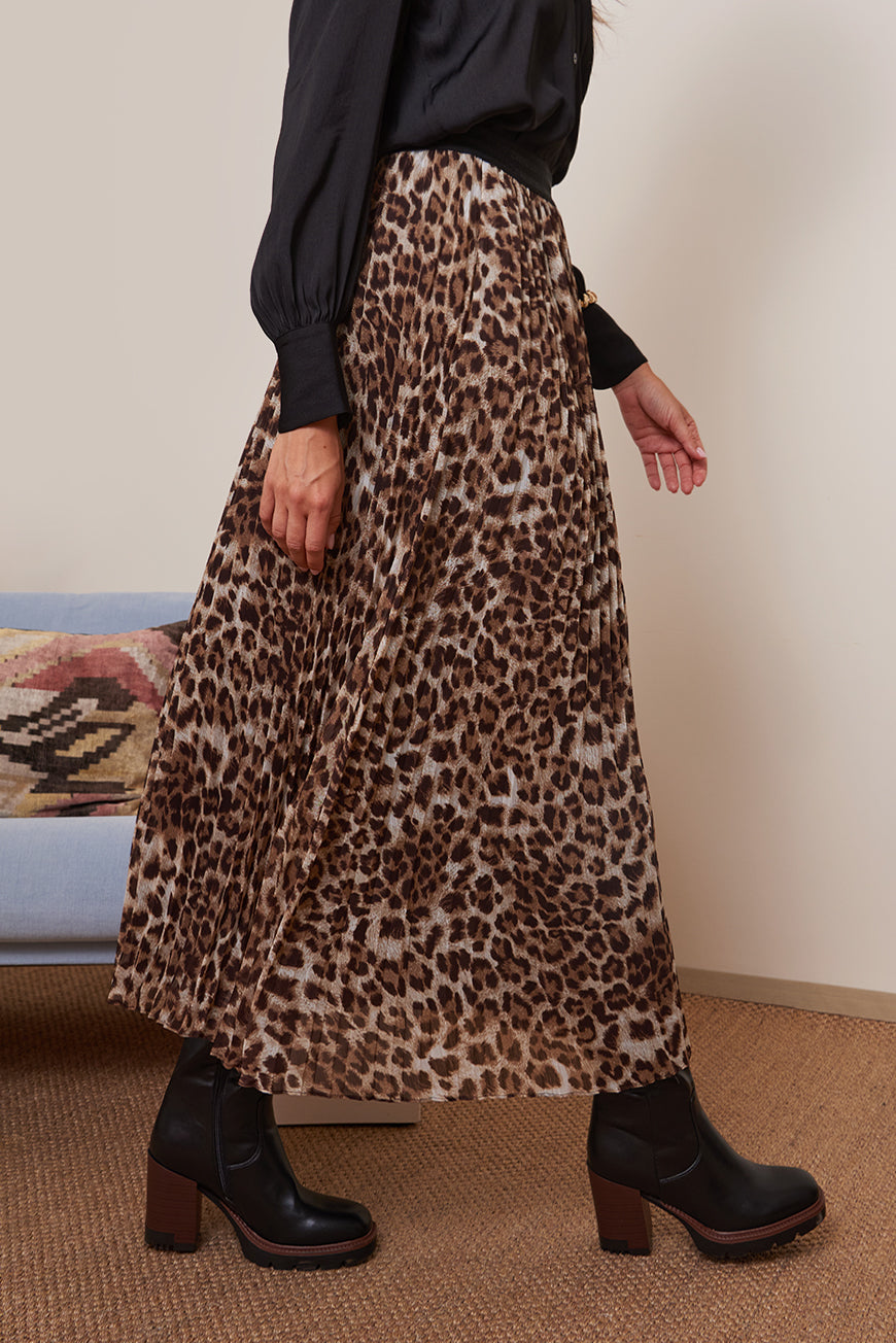 JUPE LEOPARD INEZ