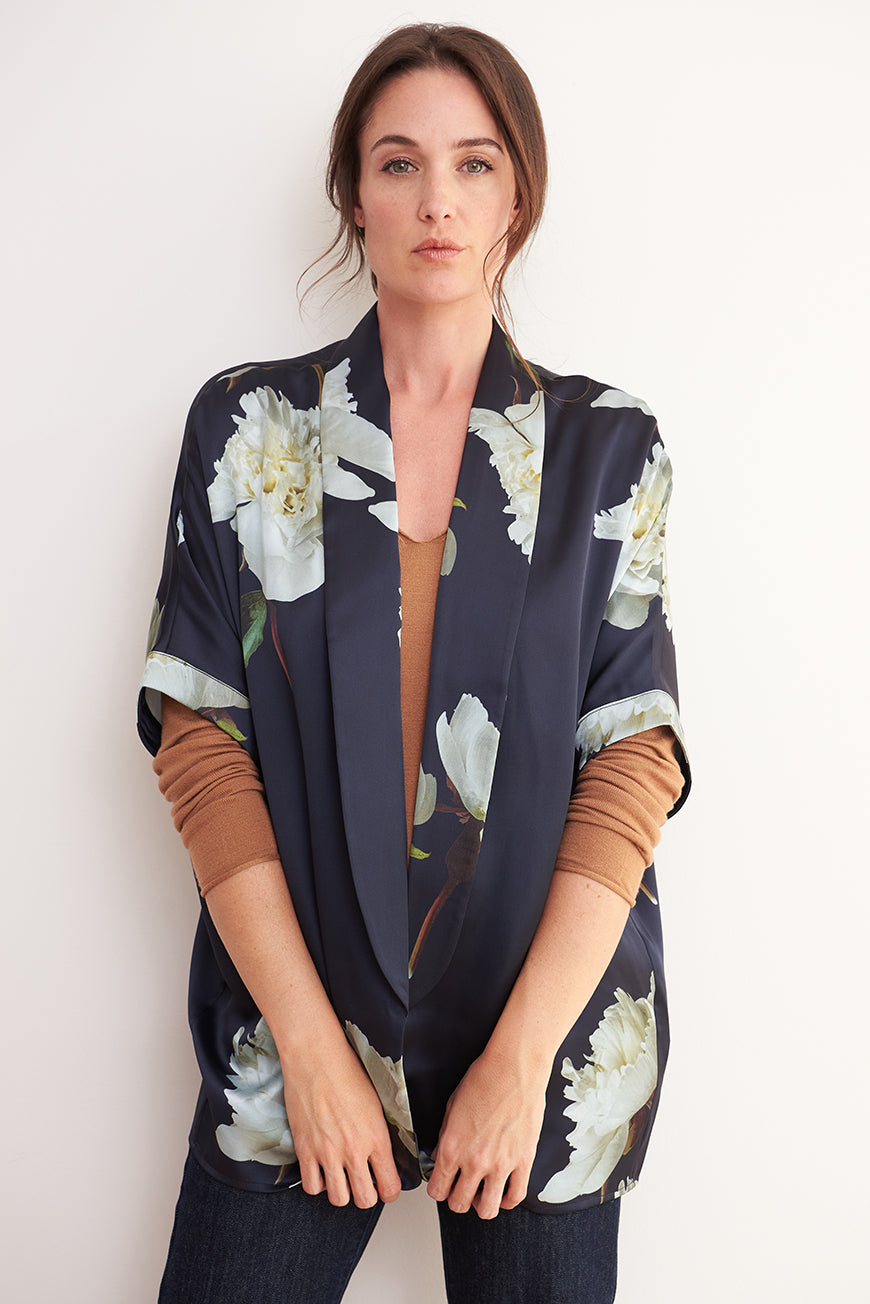 KIMONO GENIA PRINT NUIT CEYLAN