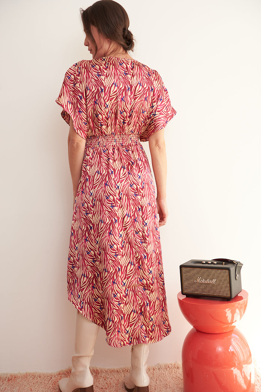 ROBE DORY PRINT BEIGE WALK