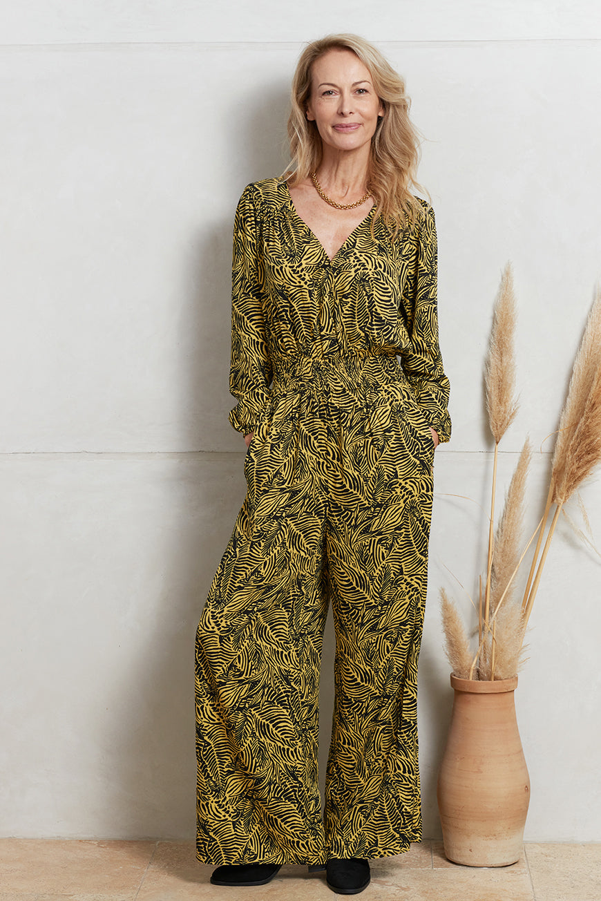 COMBINAISON GENEVE PRINT AMBRE LEAF