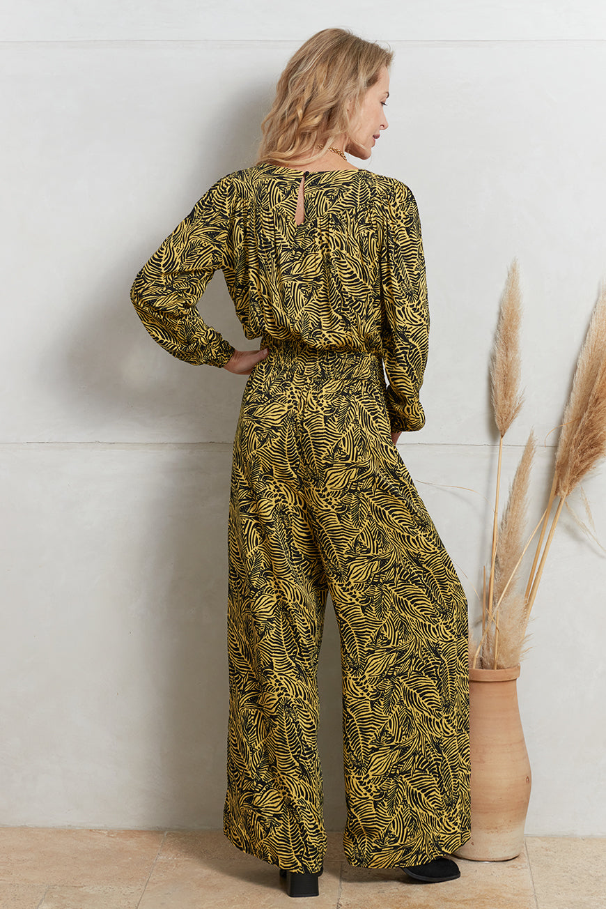 COMBINAISON GENEVE PRINT AMBRE LEAF