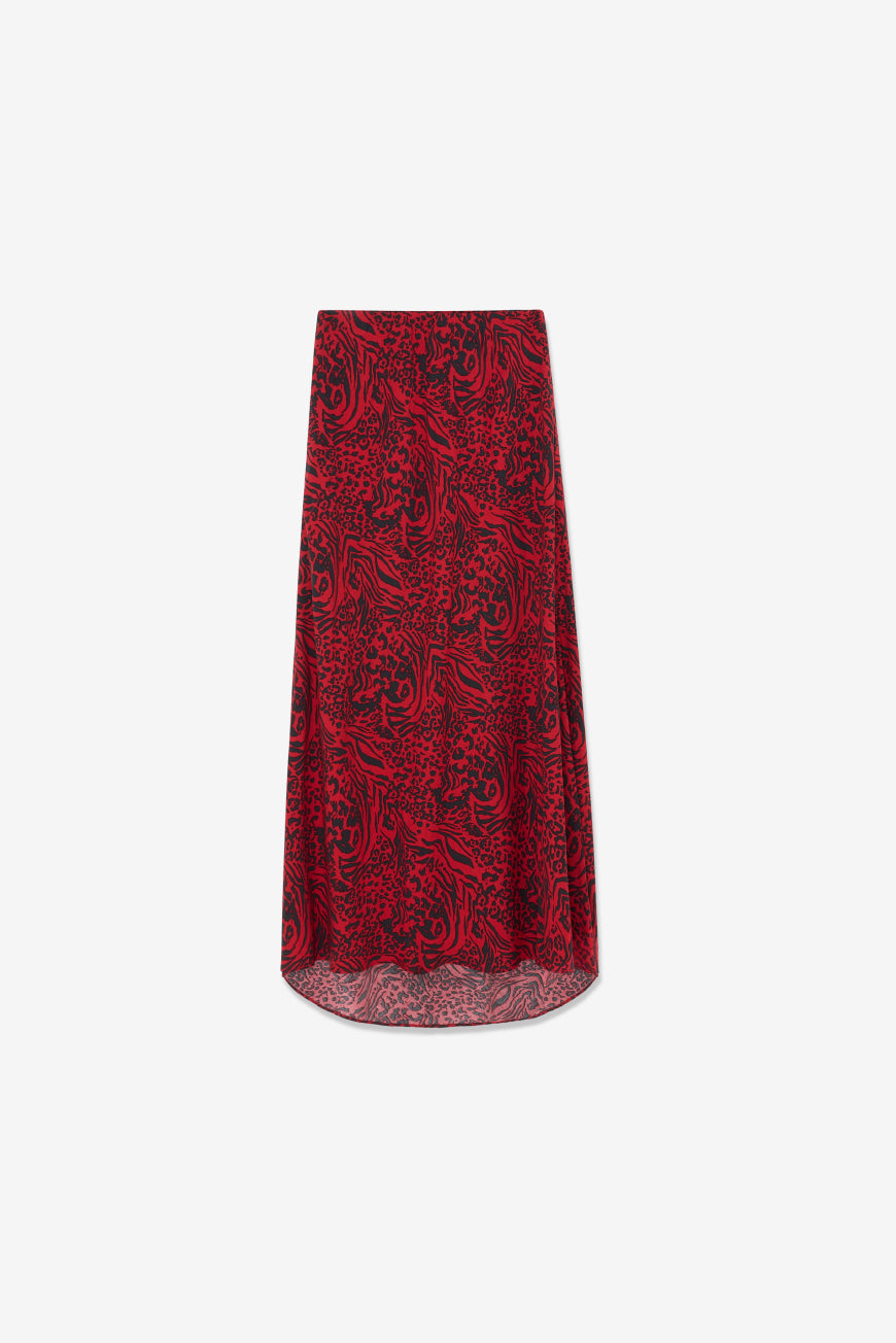 JUPE LONGUE FLUIDE ET IMPRIMEE CHRYSTAL