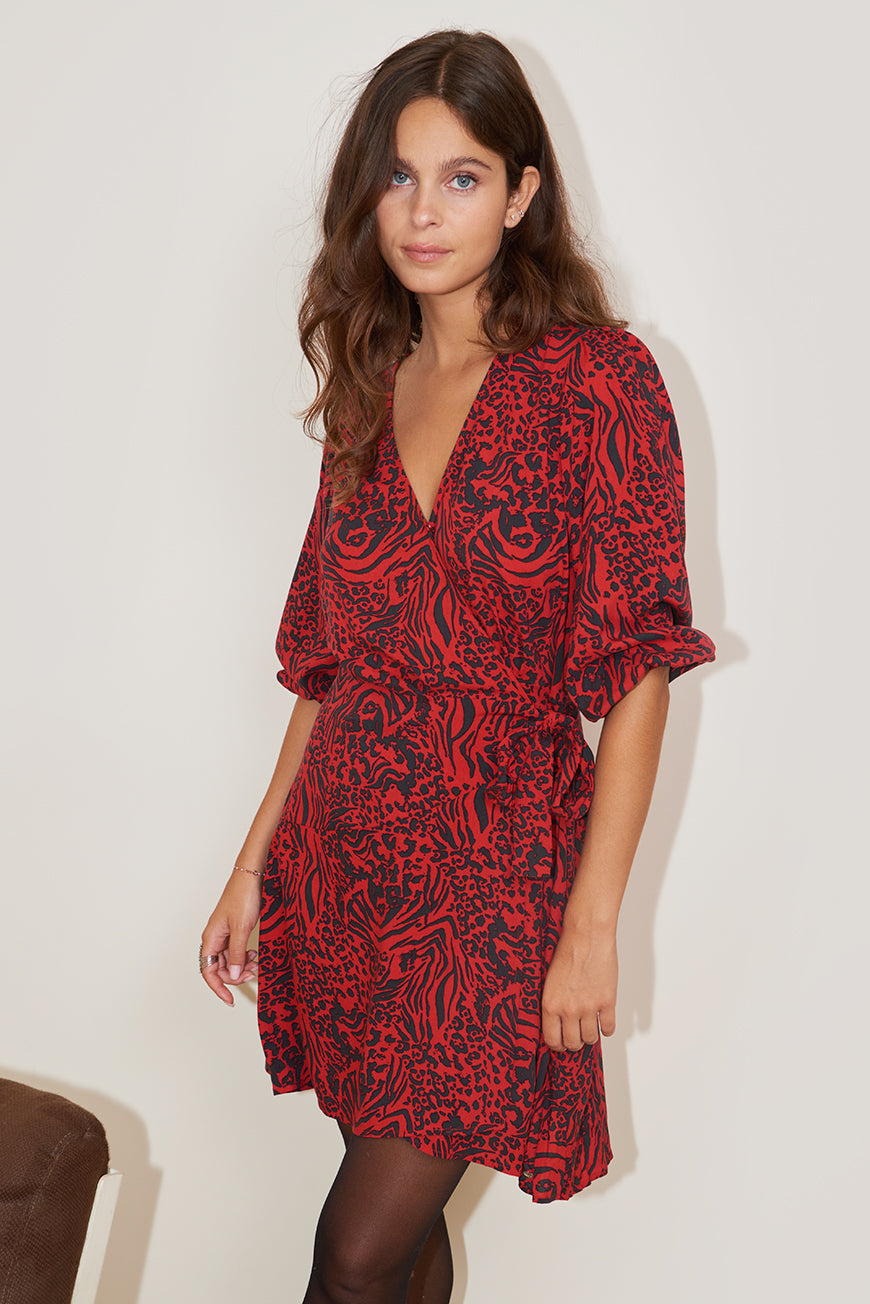 ROBE CINTREE IMPRIMEE LUCILE