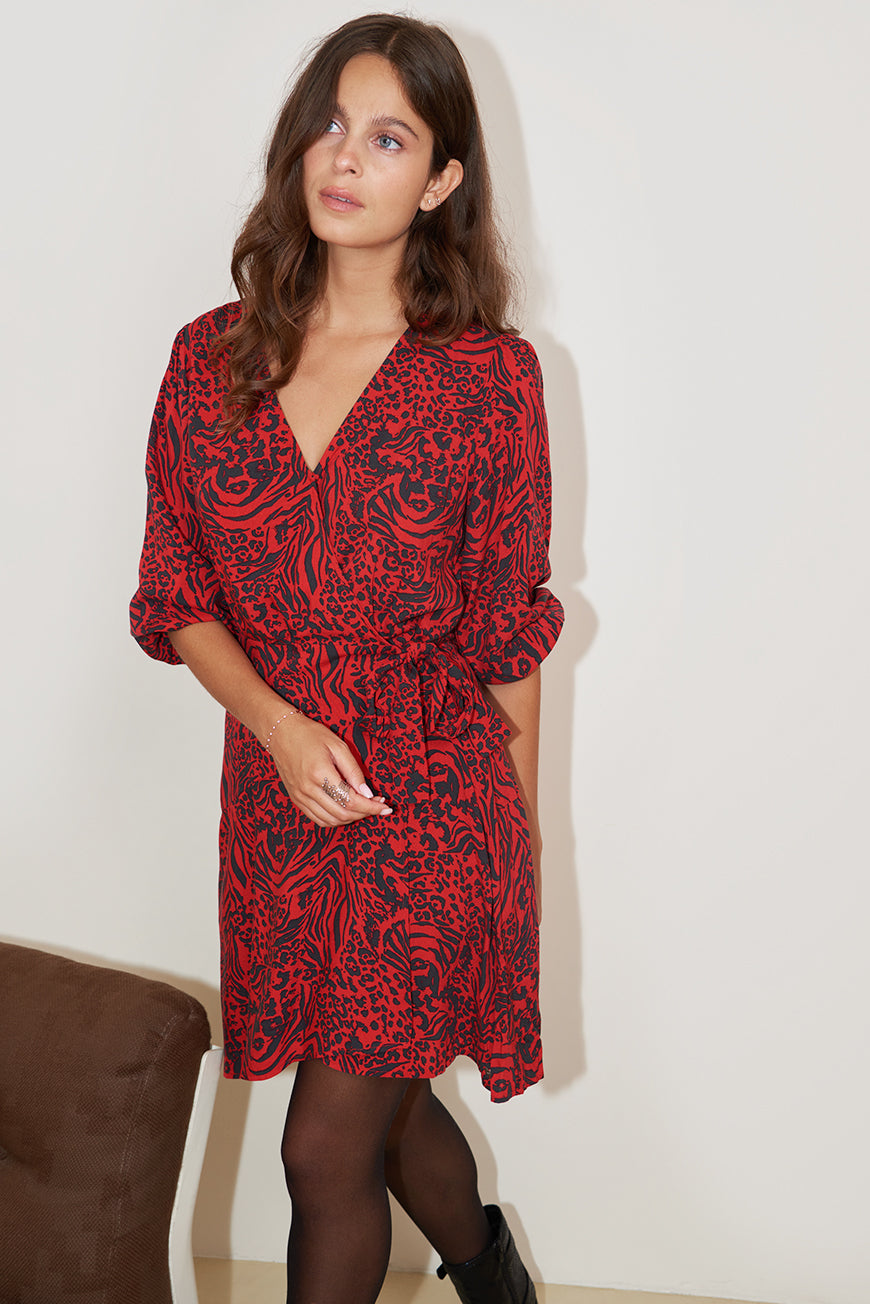 ROBE CINTREE IMPRIMEE LUCILE