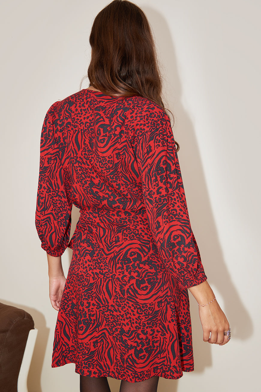 ROBE CINTREE IMPRIMEE LUCILE