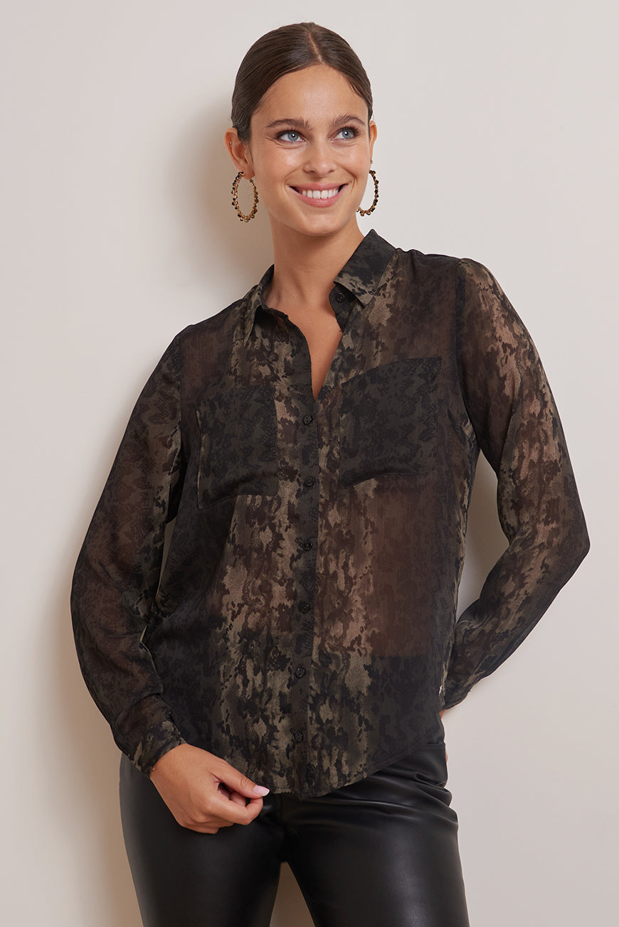 CHEMISE PRINT PYTHON ASHLEY