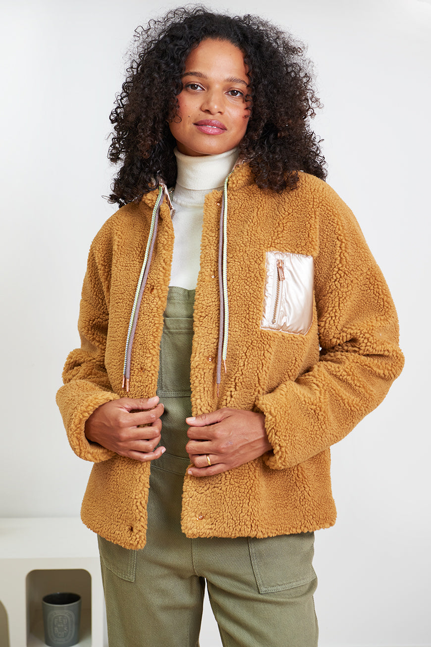 MANTEAU JANINA CAMEL