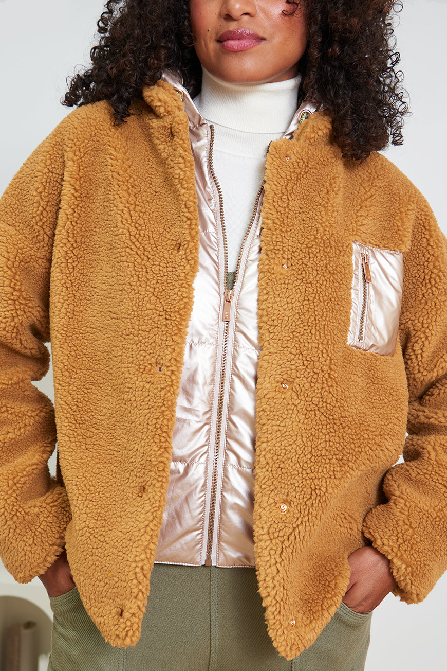 MANTEAU JANINA CAMEL