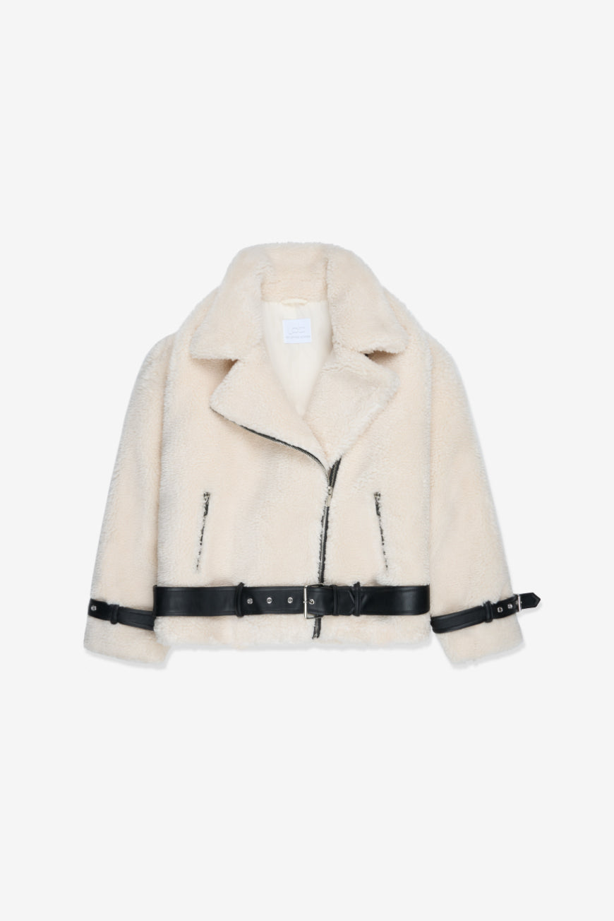 MANTEAU SHERPA CEINTURE MAIWEEN