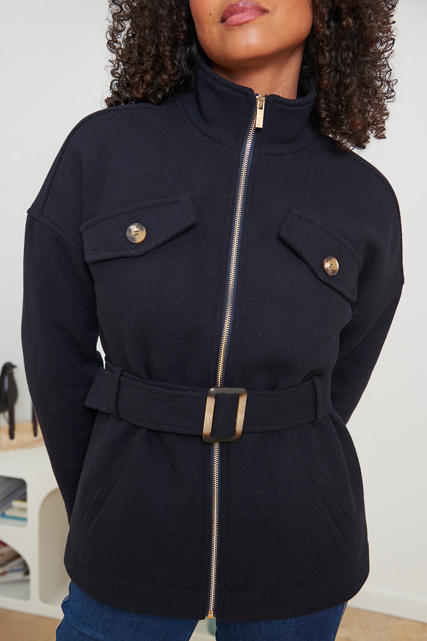 MANTEAU JULIANIE BLEU NUIT