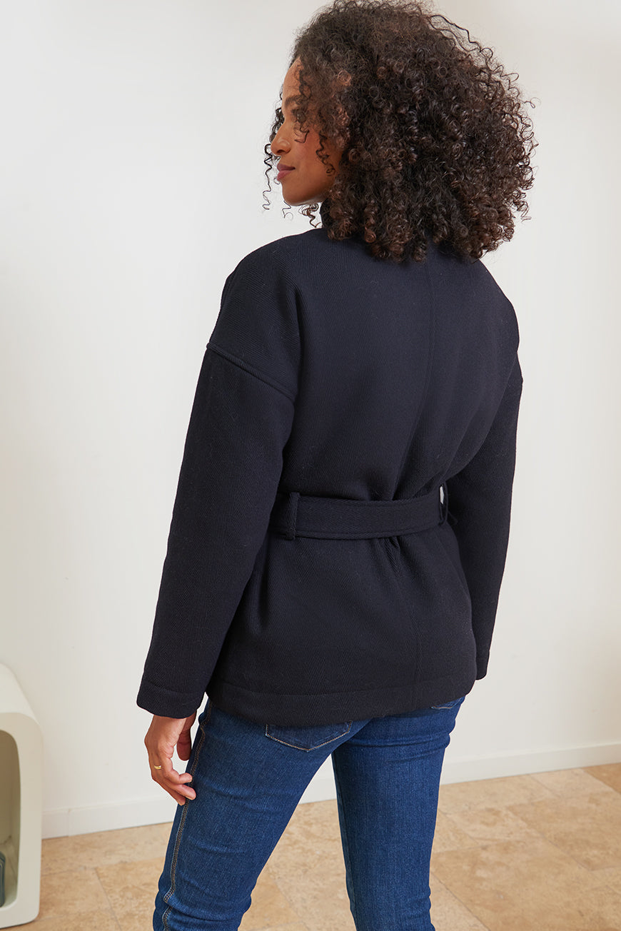 MANTEAU JULIANIE BLEU NUIT