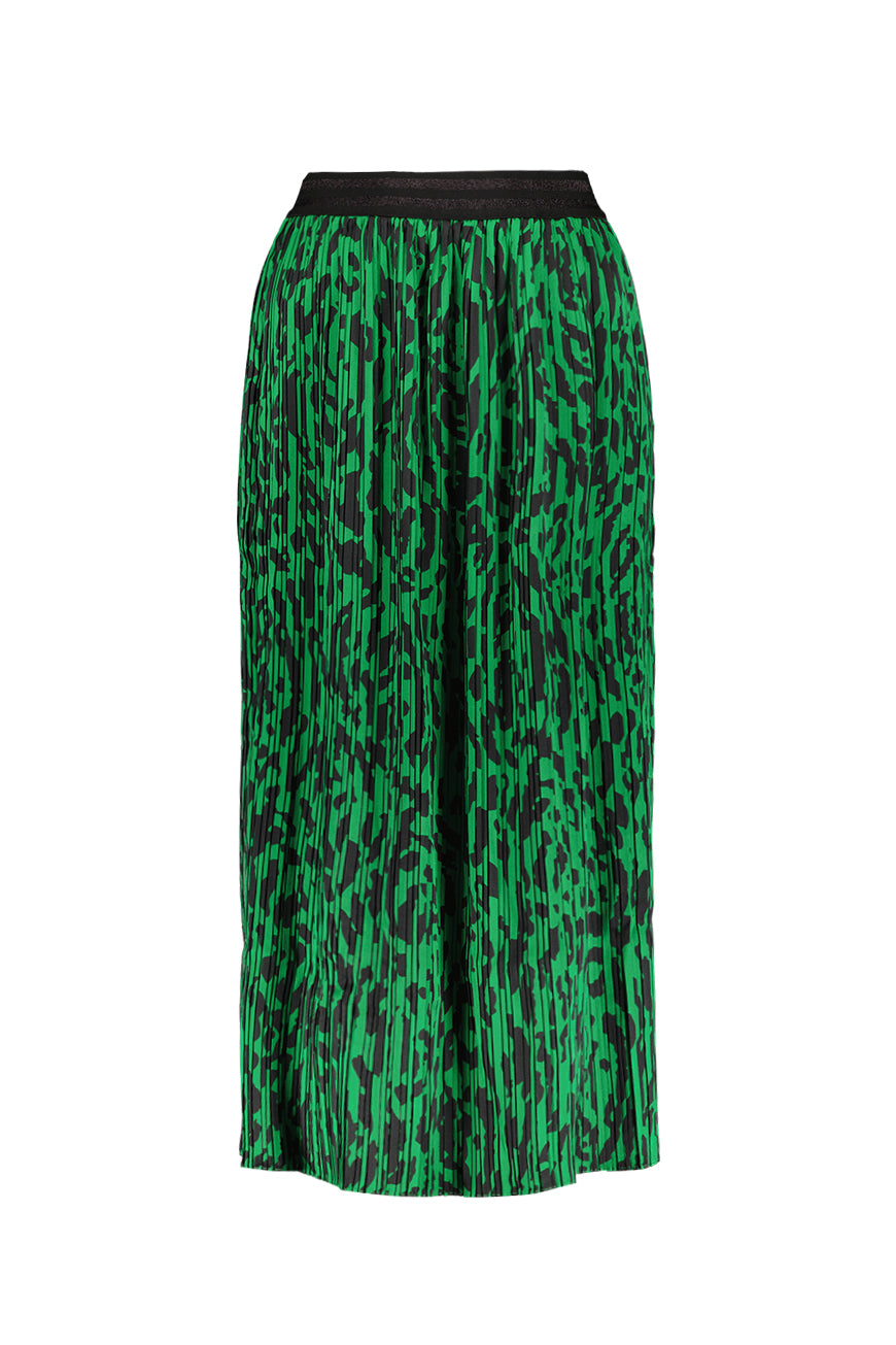 JUPE CELENA PRINT VERT FELIN