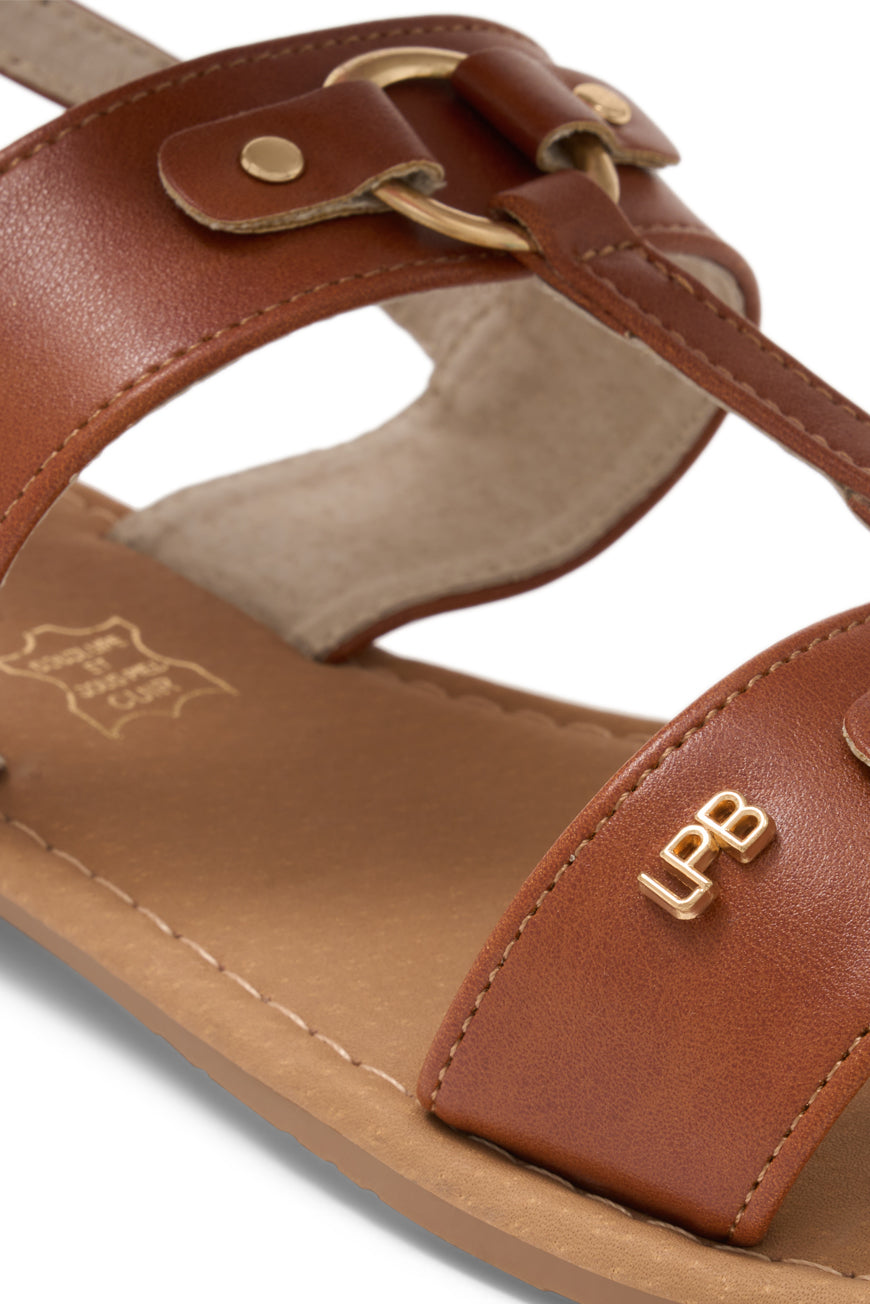 SANDALES NASSIA CAMEL PU