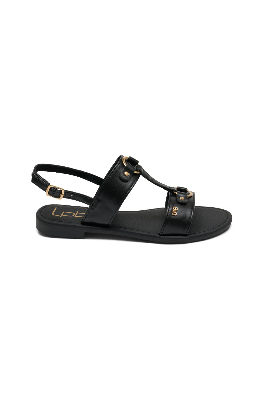 SANDALES NASSIA NOIR PU