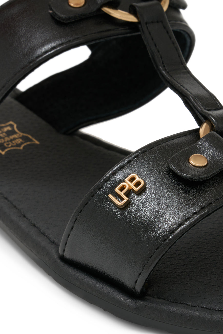 SANDALES NASSIA NOIR PU