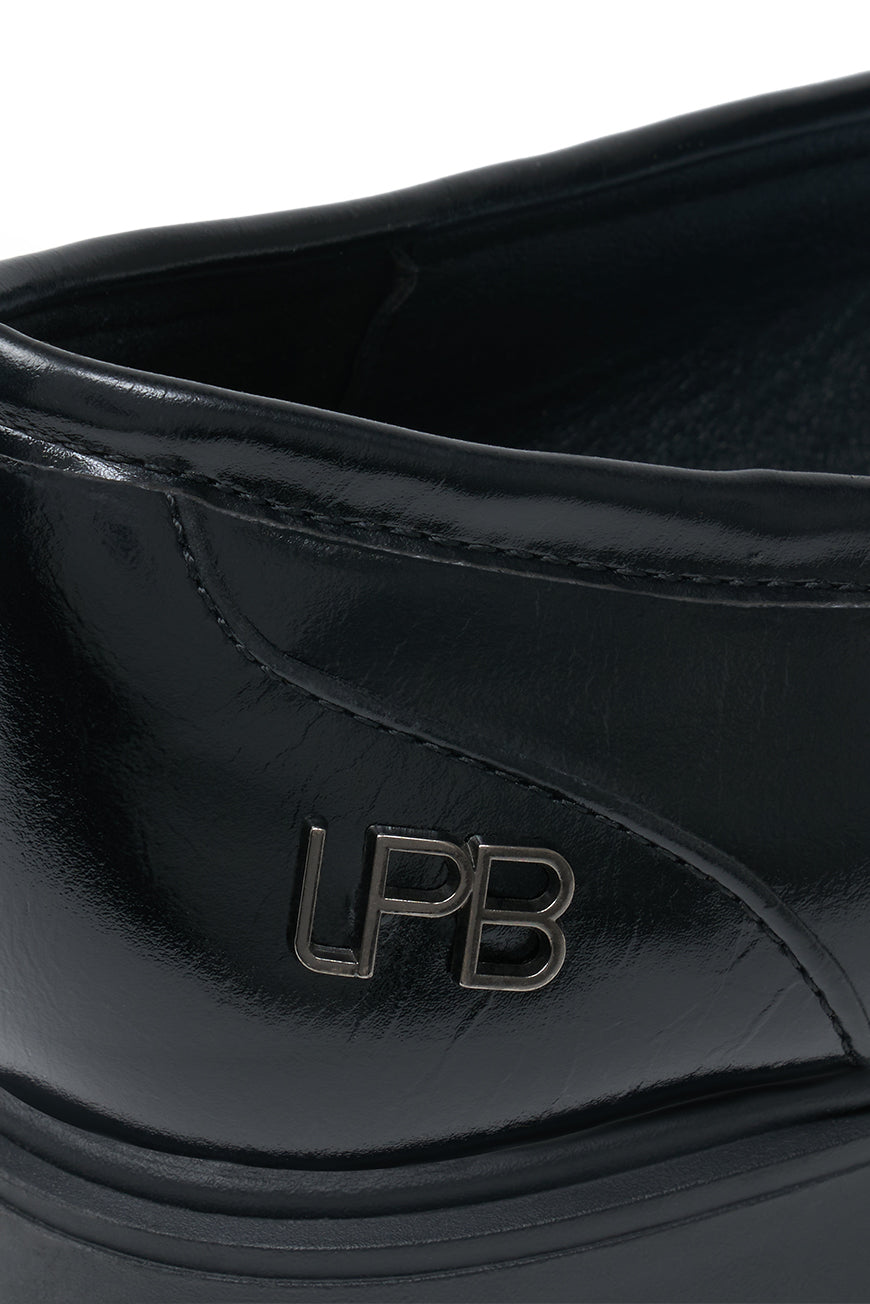 MOCASSINS PADOUE NOIR / CHOCO LEO