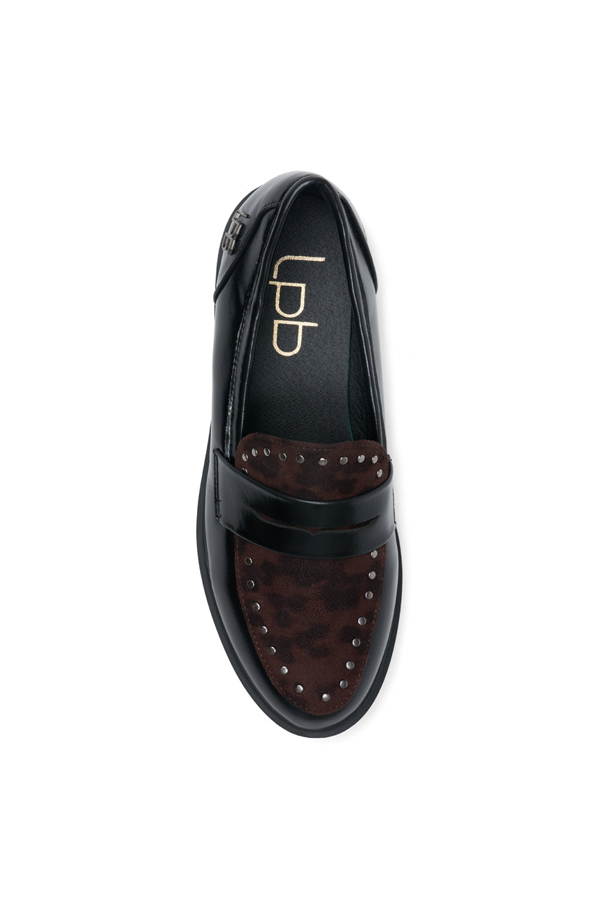 MOCASSINS PADOUE NOIR / CHOCO LEO