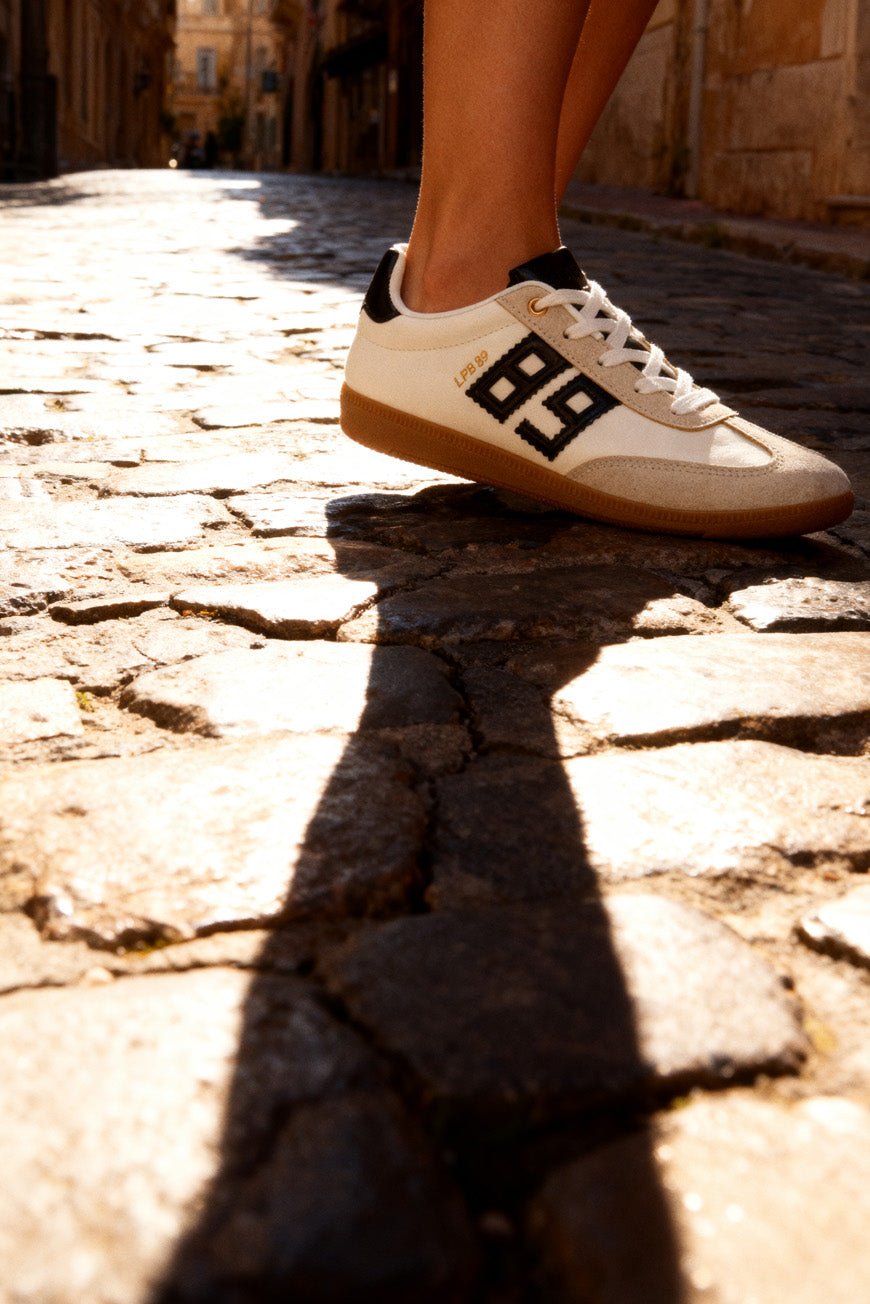 BASKETS NAIS BLANC / NOIR