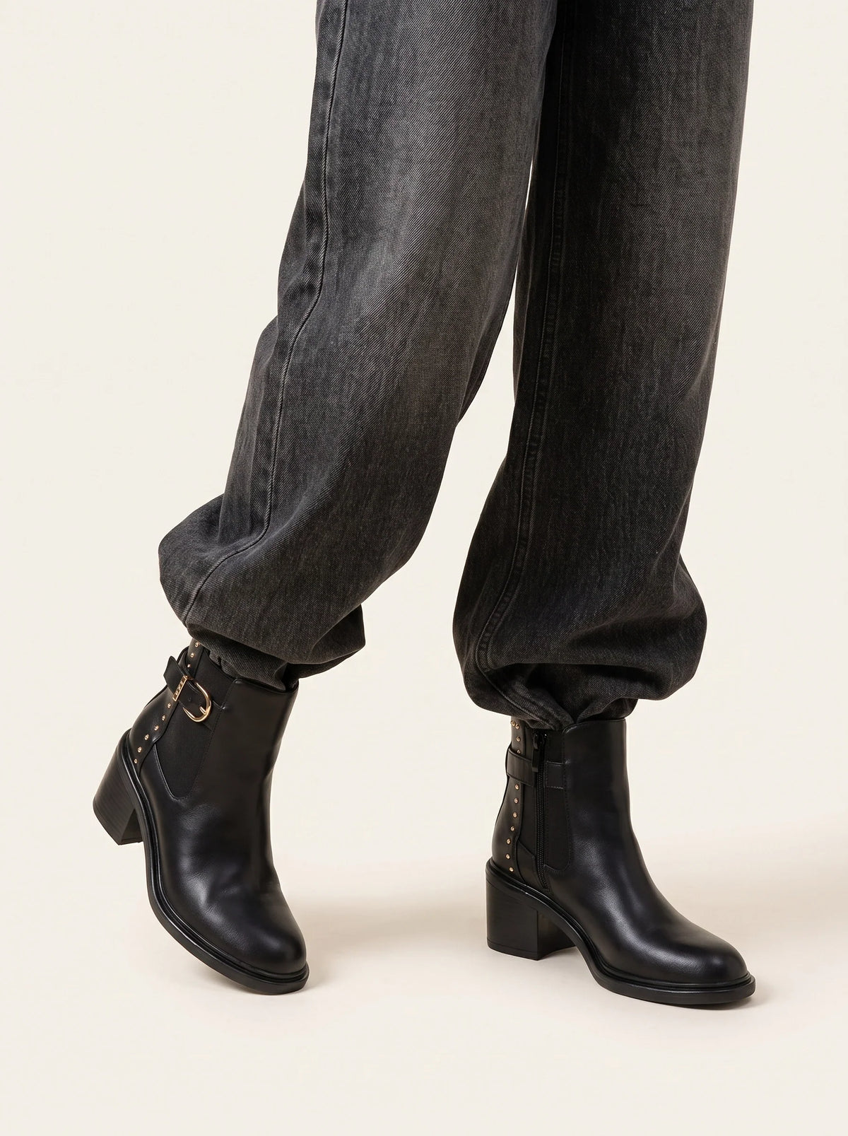 BOTTINES PAKITA NOIR PU
