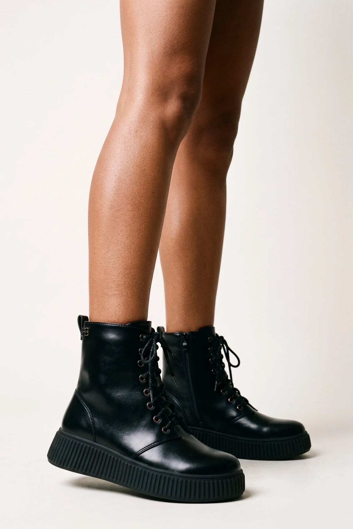 BOTTINES POMELINE NOIR PU