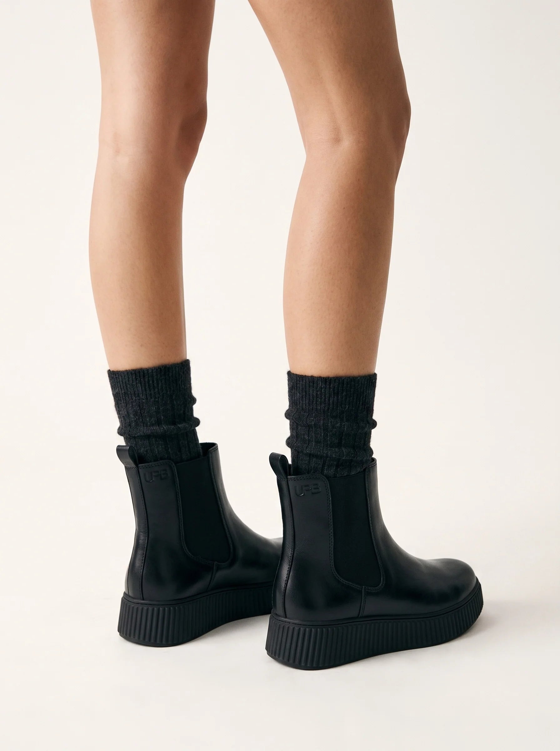 BOTTINES PIERINE NOIR PU