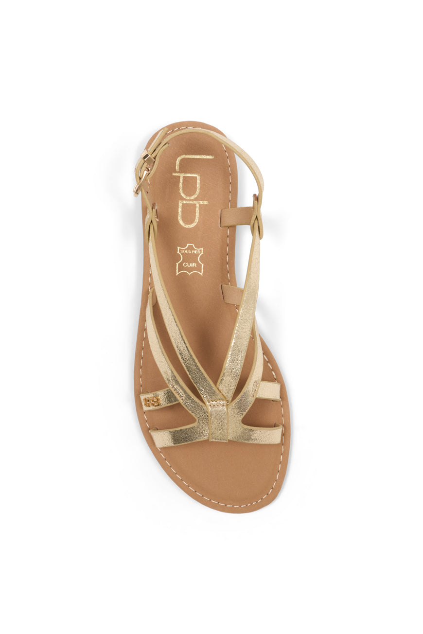 SANDALES NATASHA OR METAL